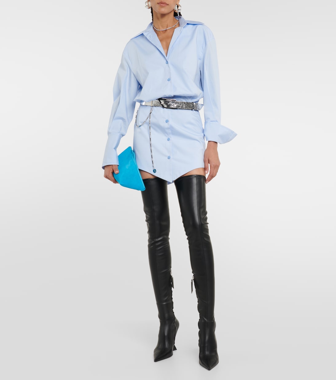 Cheope leather over-the-knee boots | The Attico