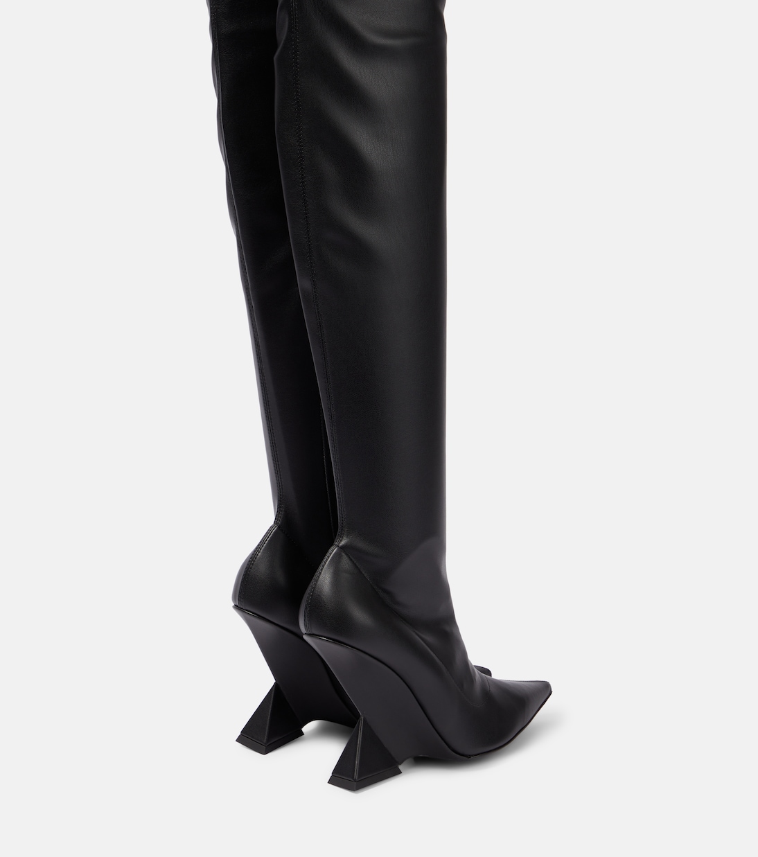 Cheope leather over-the-knee boots | The Attico