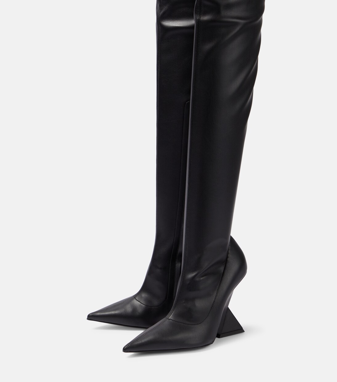 Cheope leather over-the-knee boots | The Attico