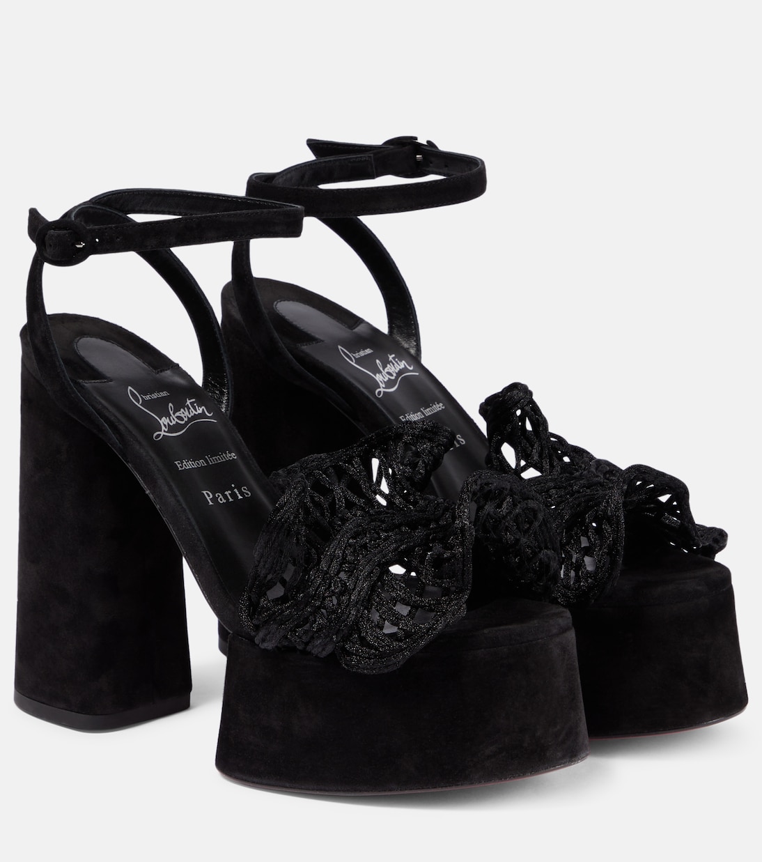 Deia Frou Alta macramé sandals | Christian Louboutin