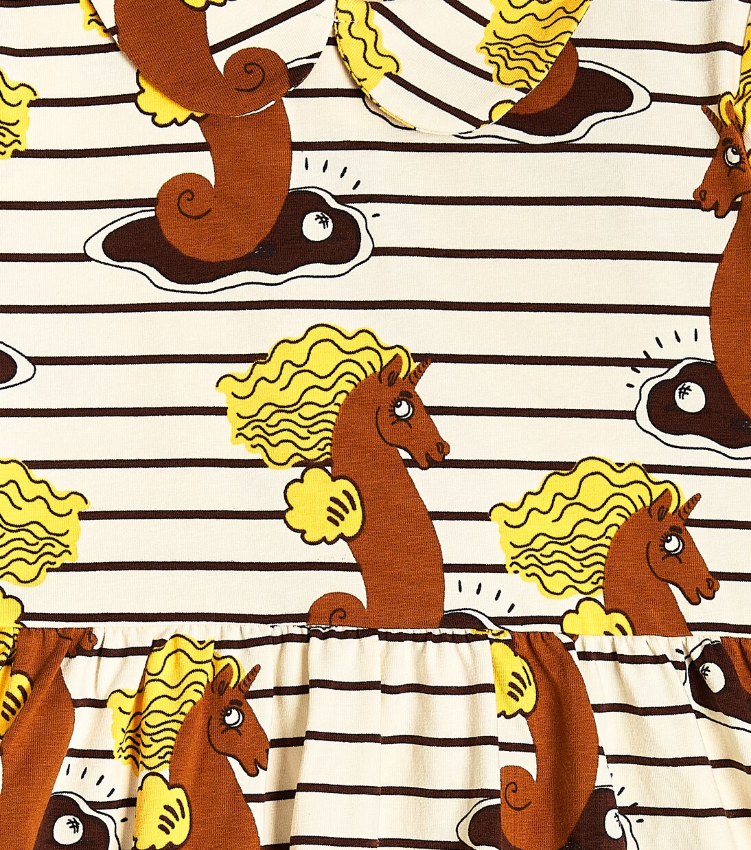 Robe Seahorse imprimée en coton mélangé | Mini Rodini