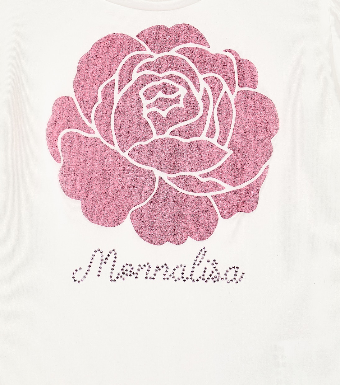 Printed cotton-blend jersey T-shirt | Monnalisa