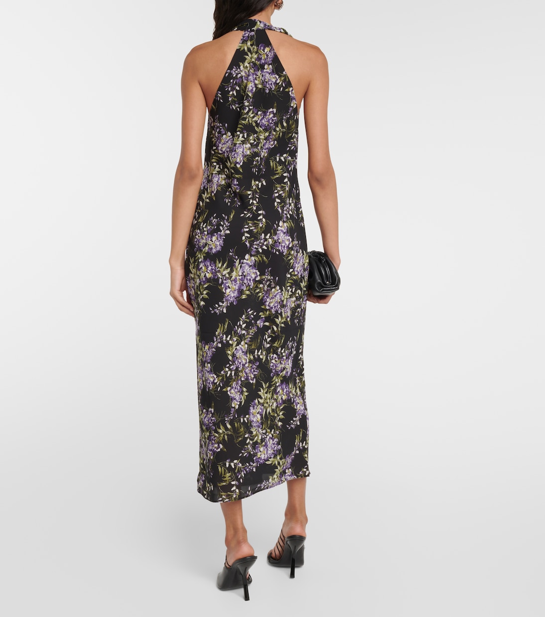 Robe midi à fleurs | Norma Kamali