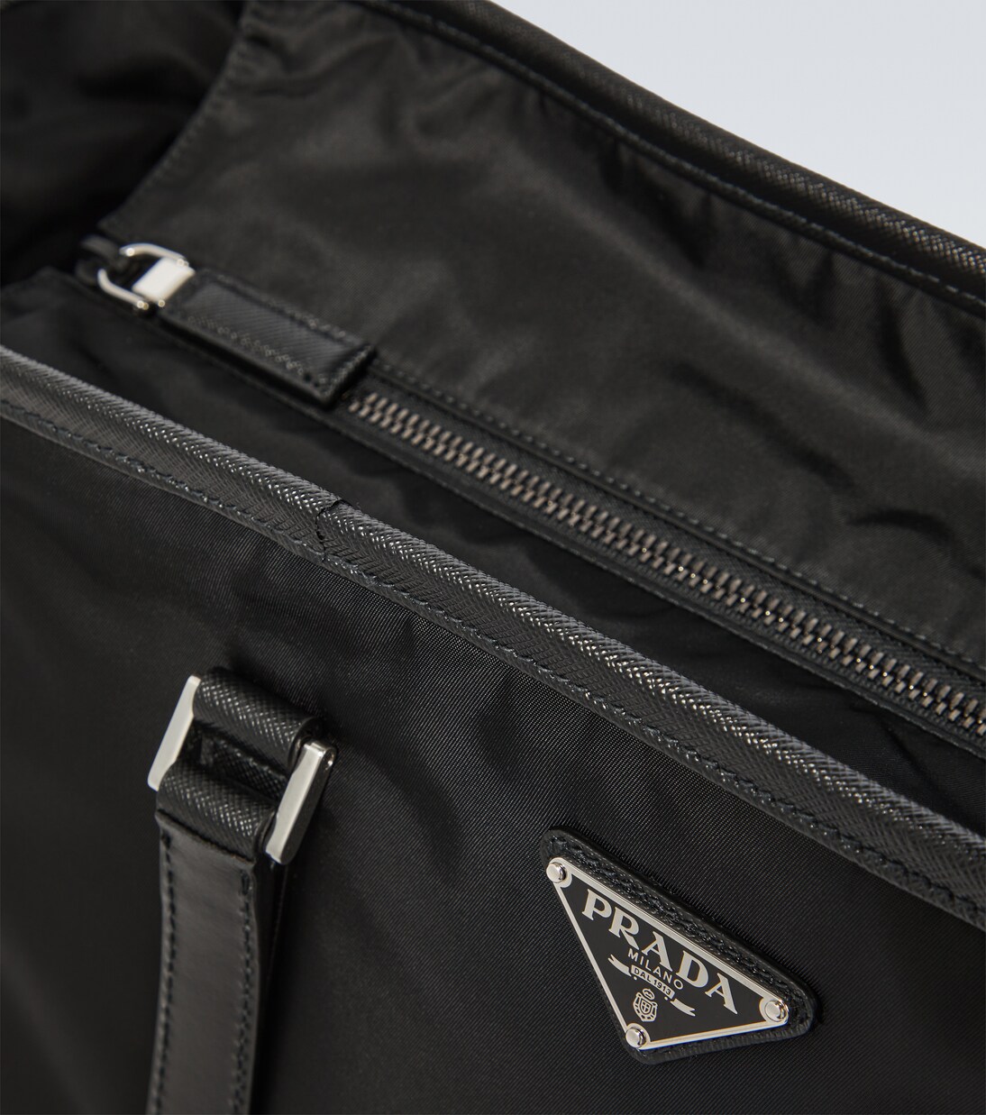 Tote Bag aus Re-Nylon mit Leder | Prada