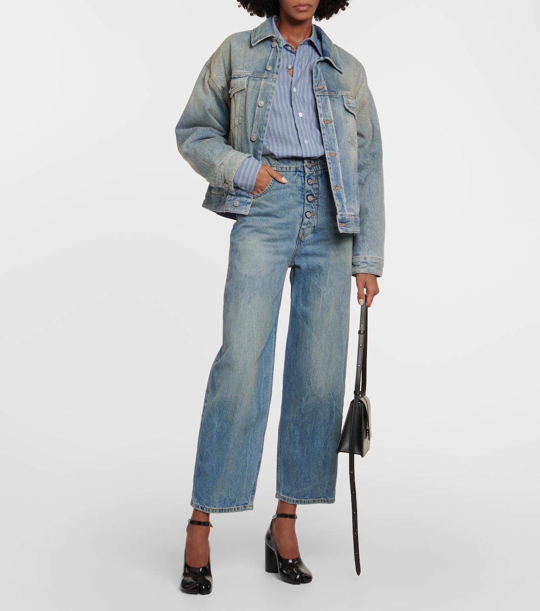 Chaqueta en denim acolchada | MM6 Maison Margiela