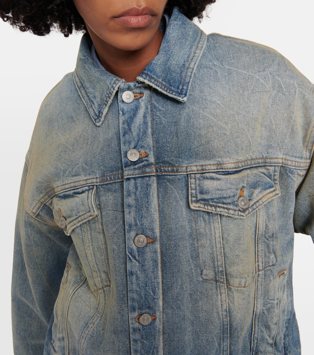 Chaqueta en denim acolchada | MM6 Maison Margiela