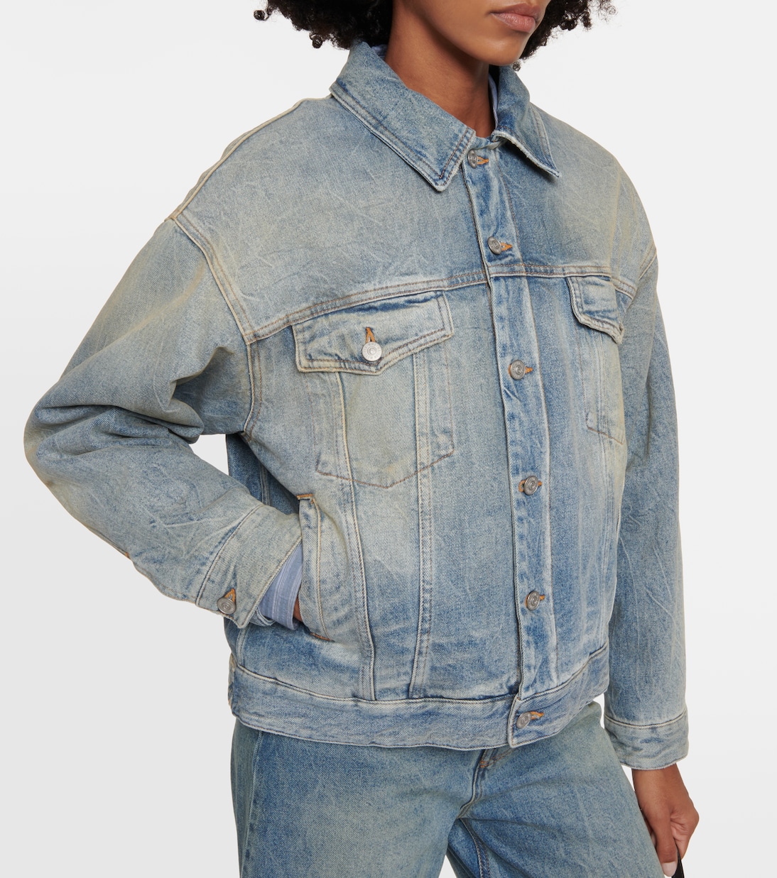 Chaqueta en denim acolchada | MM6 Maison Margiela