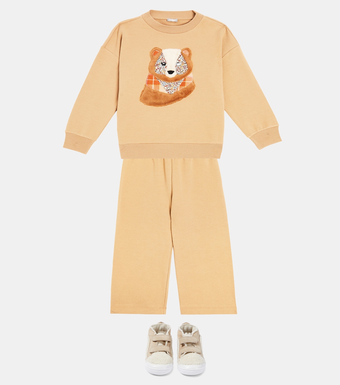 Fleece sweatshirt and sweatpants set | Il Gufo