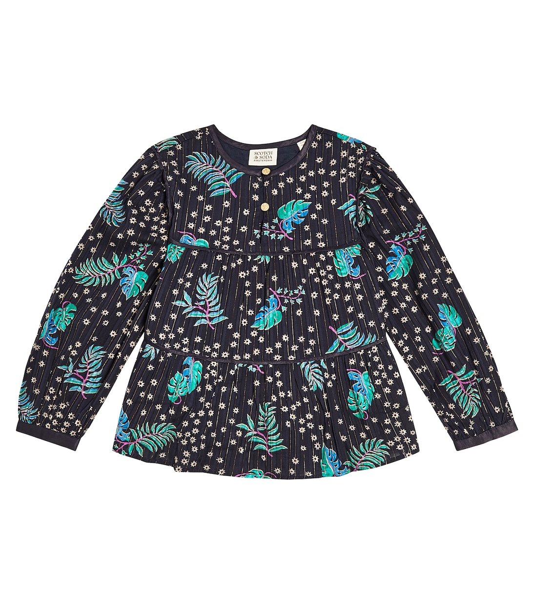 Printed cotton blouse | Scotch & Soda Kids