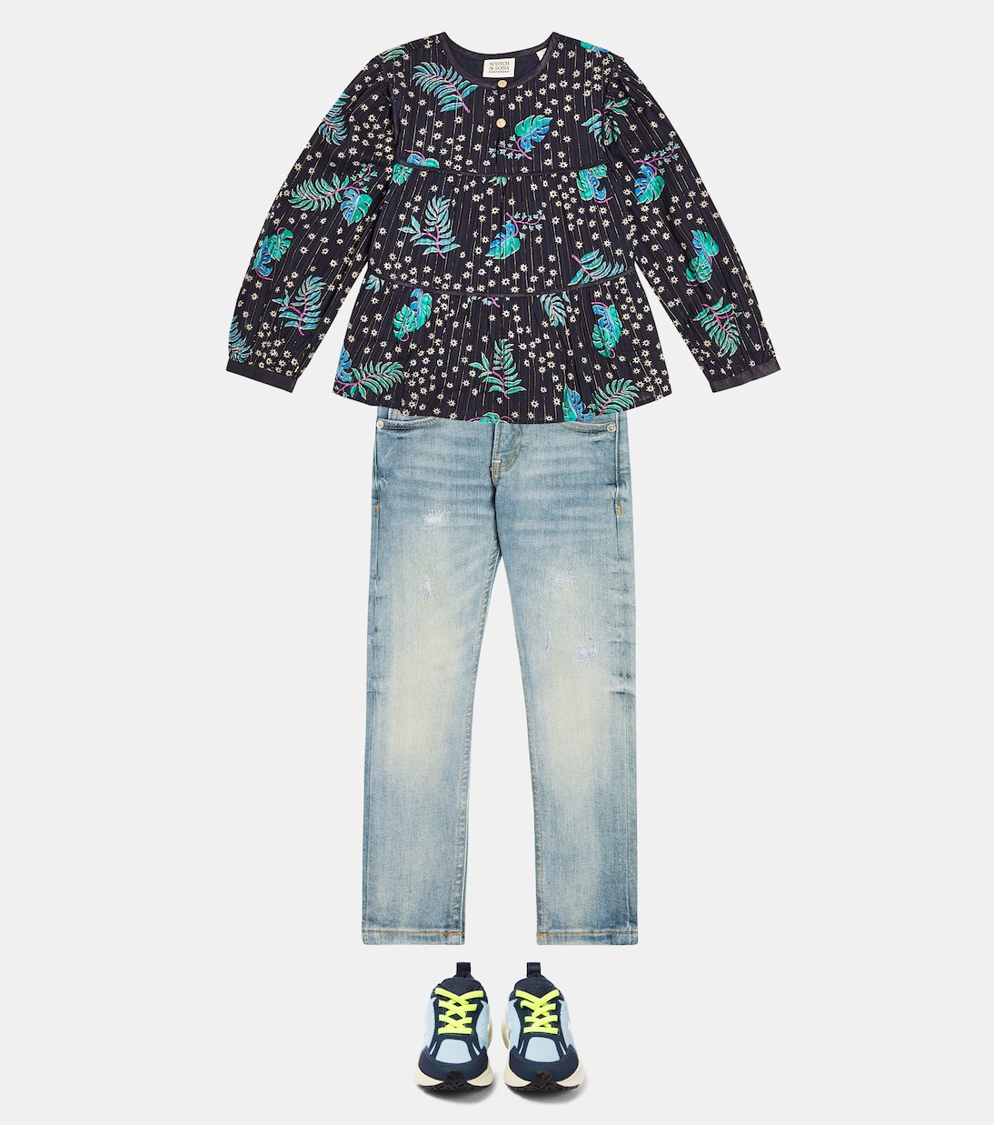 Printed cotton blouse | Scotch & Soda Kids