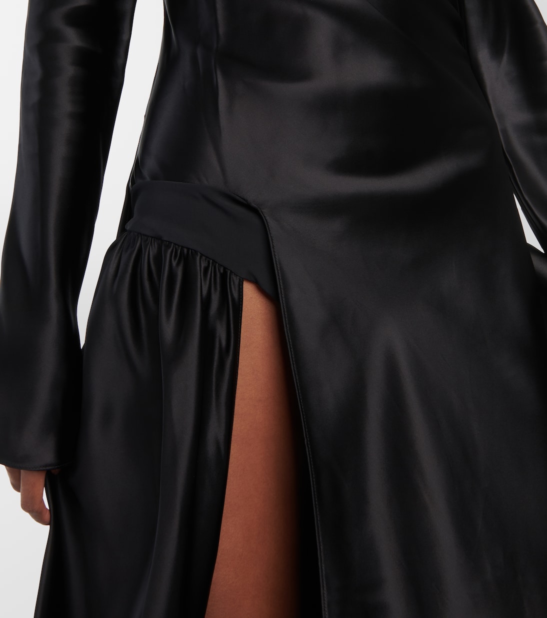 Abito lungo Palladium in raso | Christopher Esber