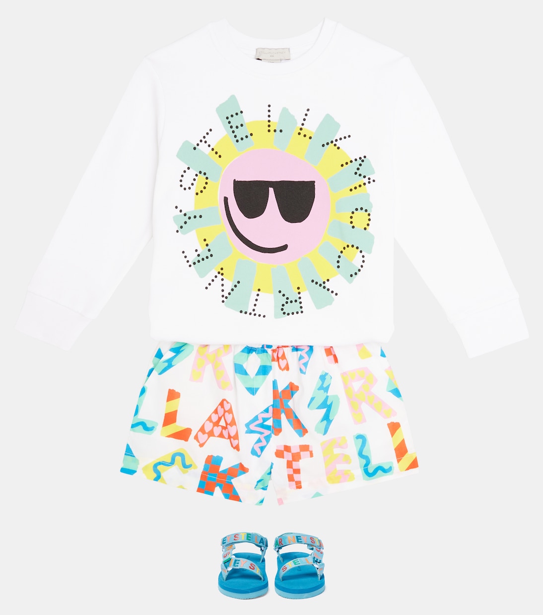 Printed cotton jersey sweatshirt | Stella McCartney Kids