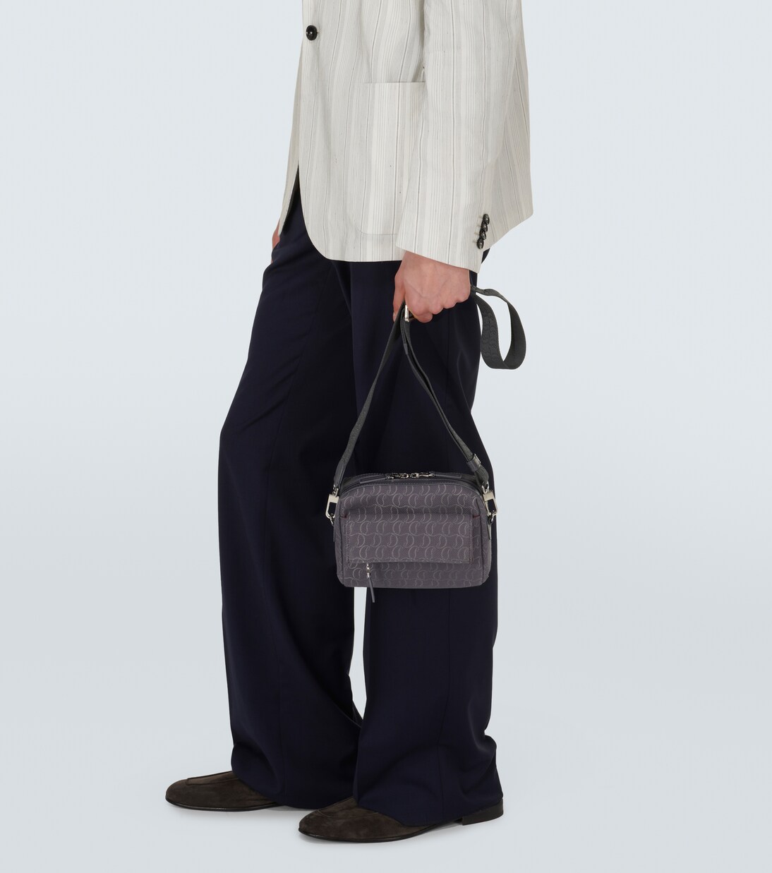 Zip N Flap logo jacquard messenger bag | Christian Louboutin