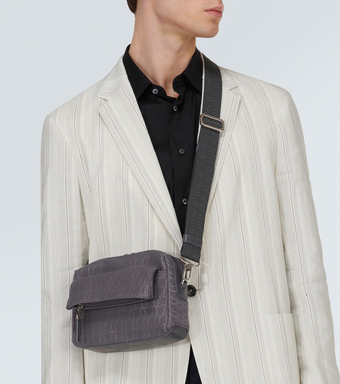 Zip N Flap logo jacquard messenger bag | Christian Louboutin