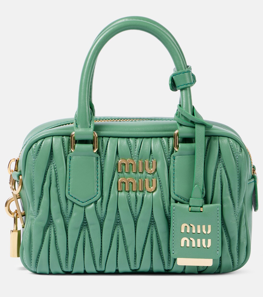 Arcadie Small matelassé leather tote bag | Miu Miu