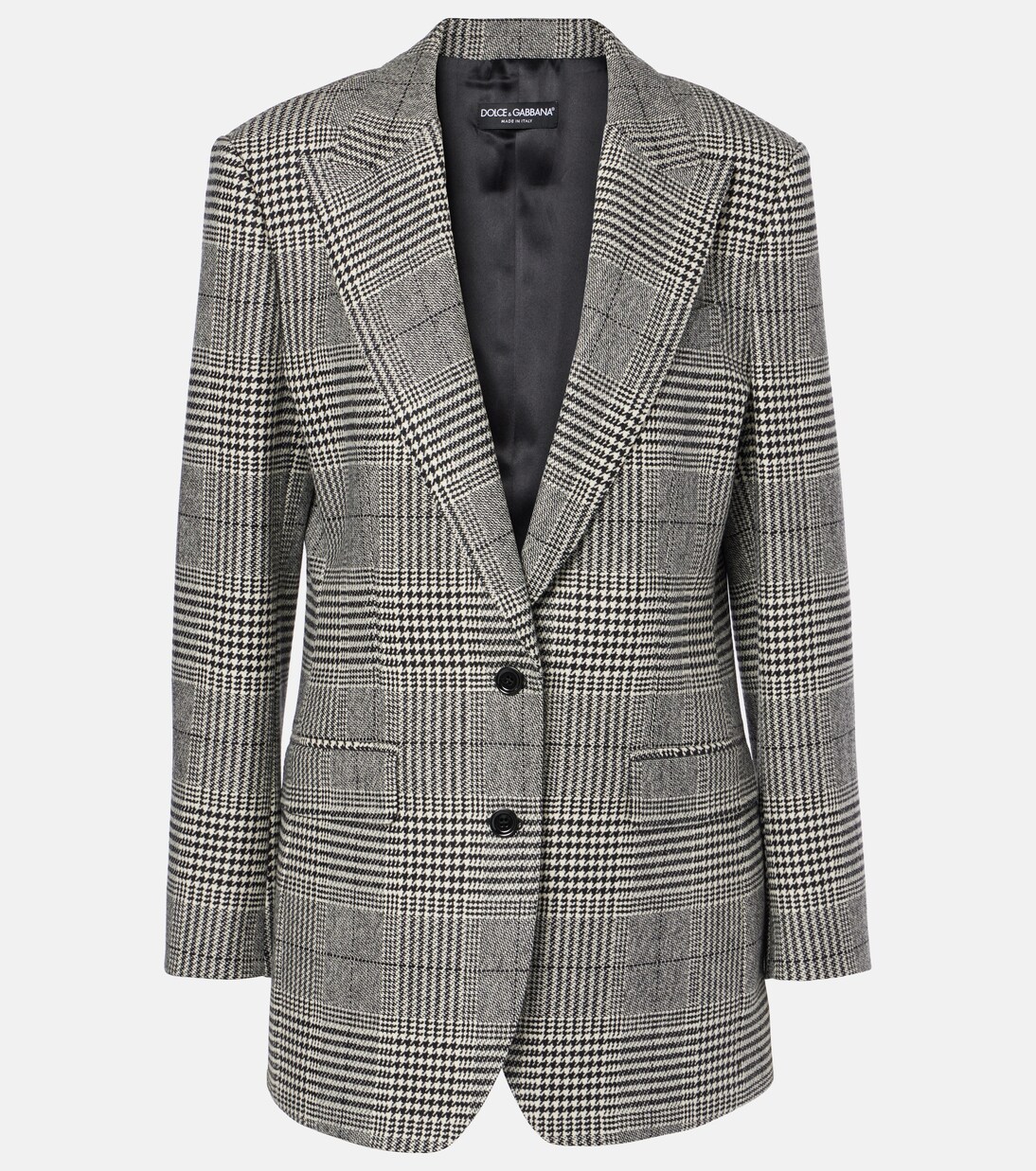 Prince of Wales check wool-blend blazer | Dolce&Gabbana