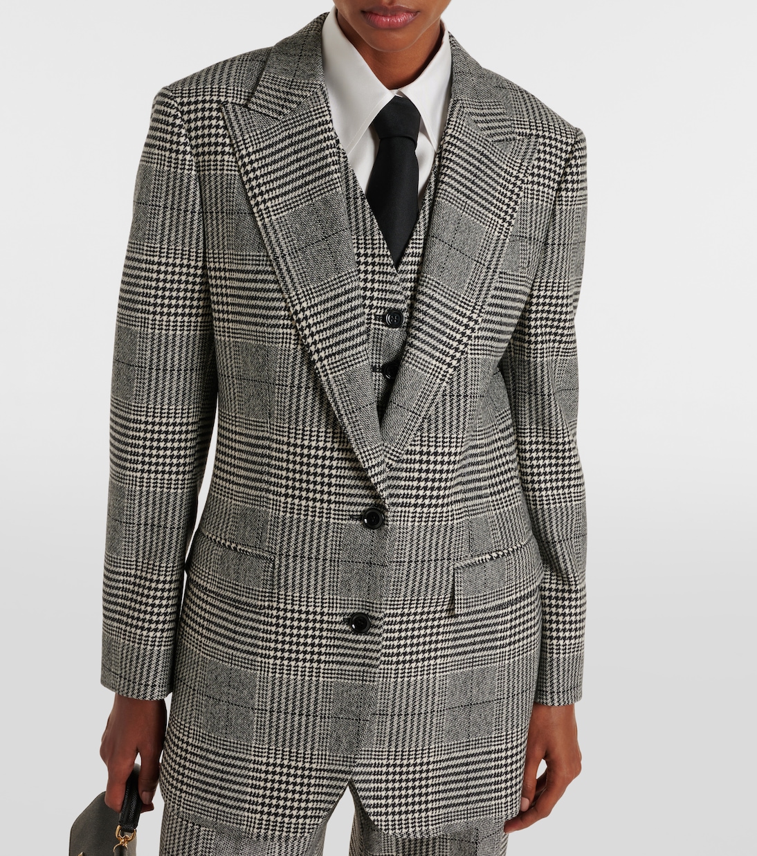 Prince of Wales check wool-blend blazer | Dolce&Gabbana