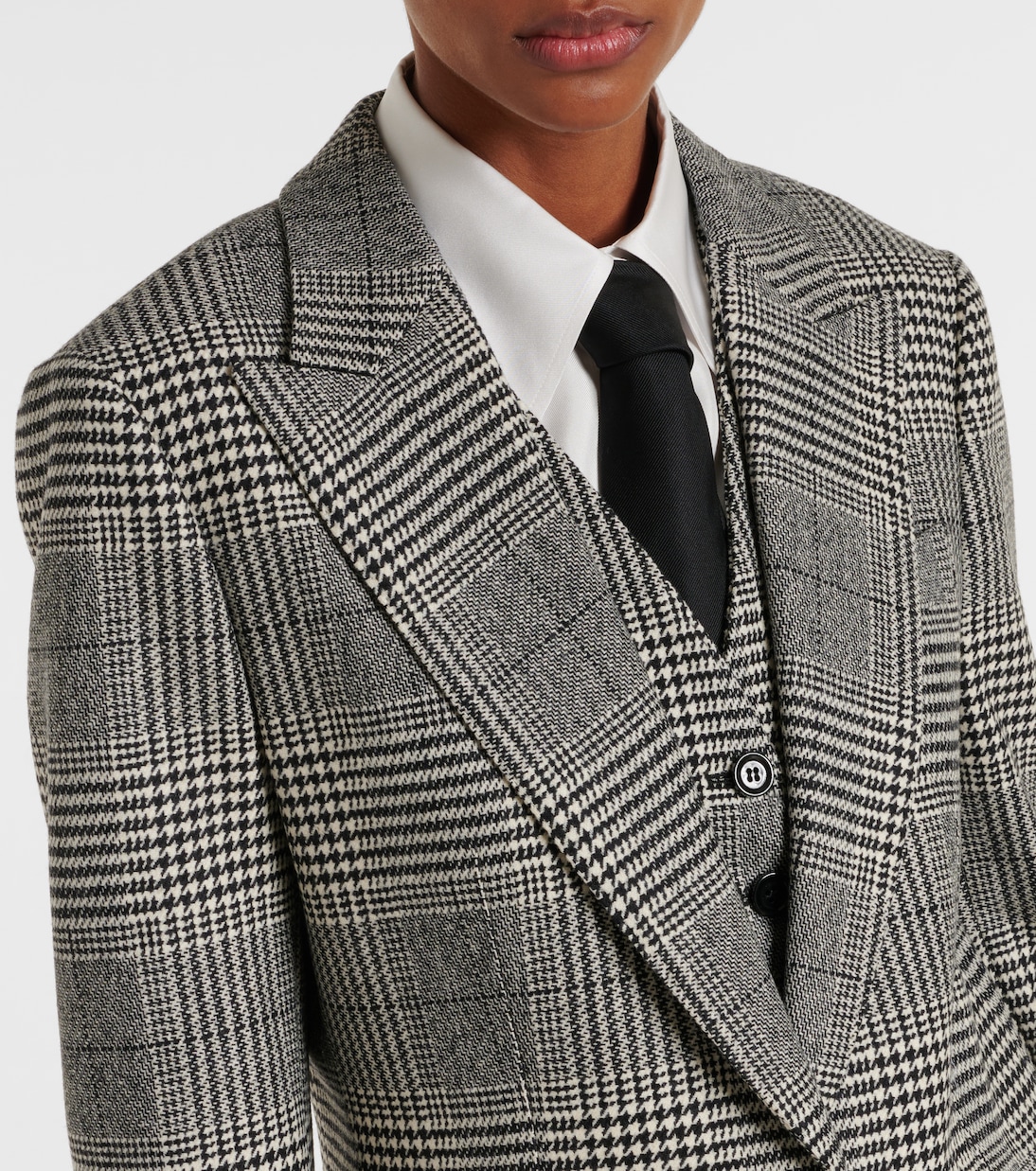 Prince of Wales check wool-blend blazer | Dolce&Gabbana
