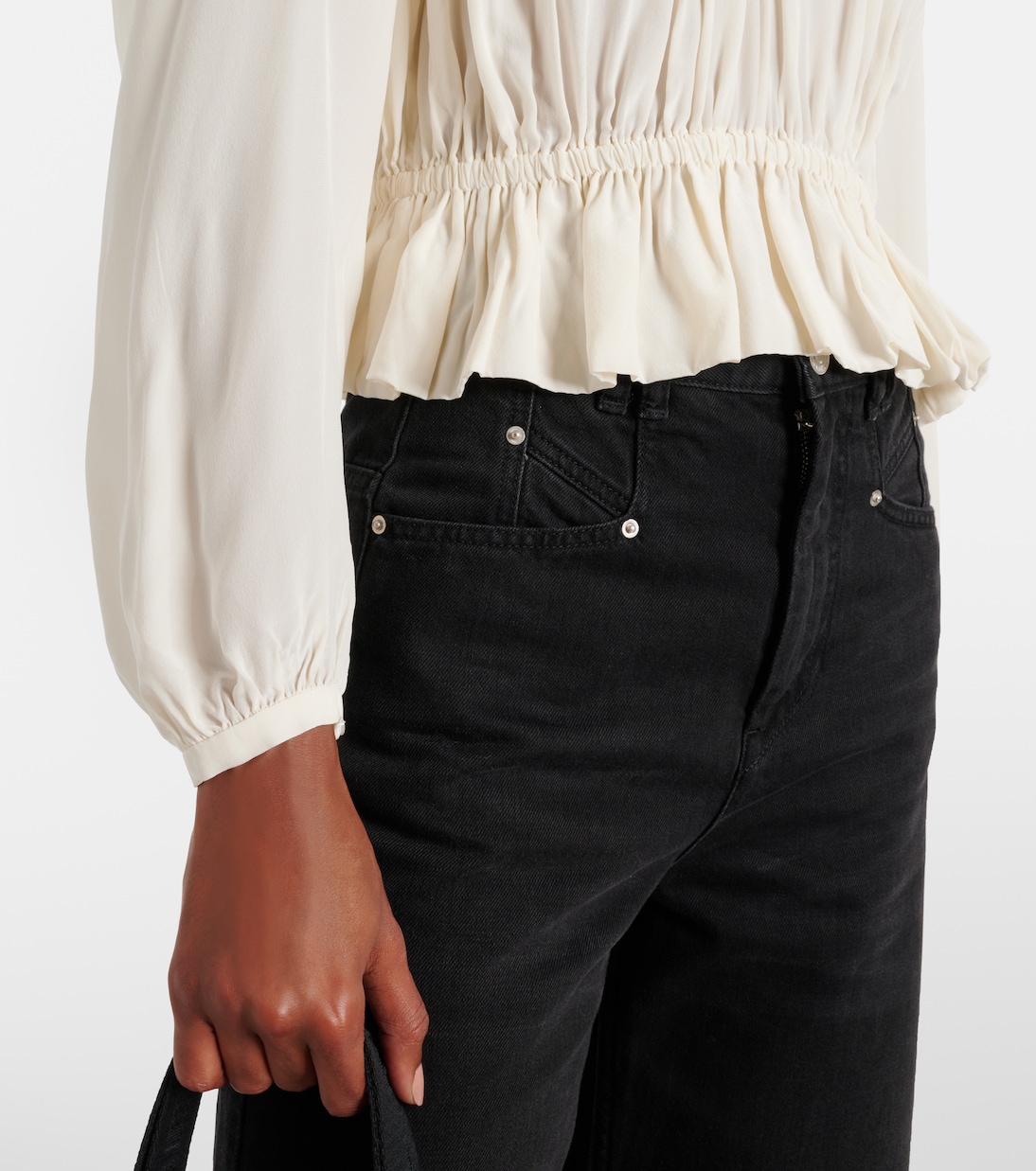 Gelina crêpe de chine blouse | Isabel Marant