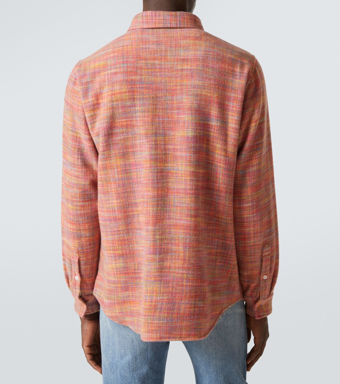 Flower space-dyed cashmere shirt | God's True Cashmere