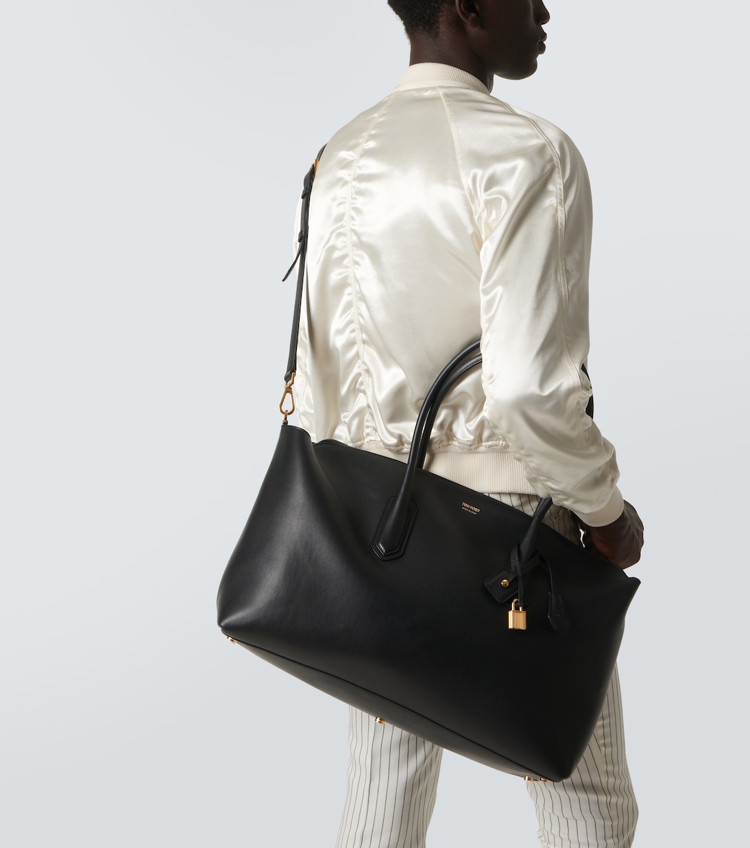 Alexander East West leather tote bag | Tom Ford