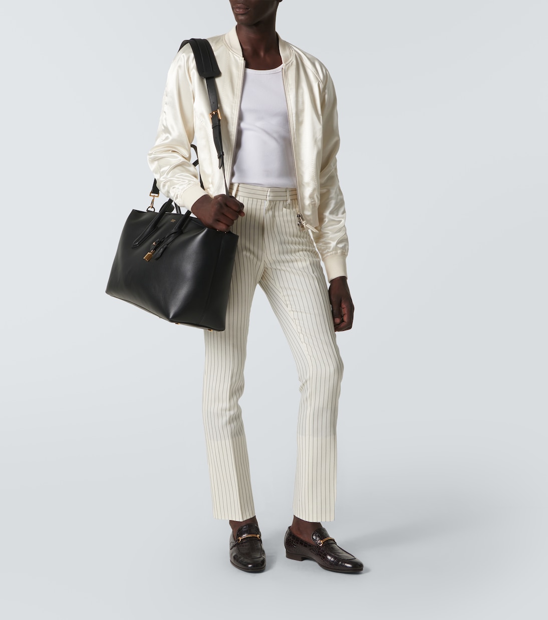 Alexander East West leather tote bag | Tom Ford