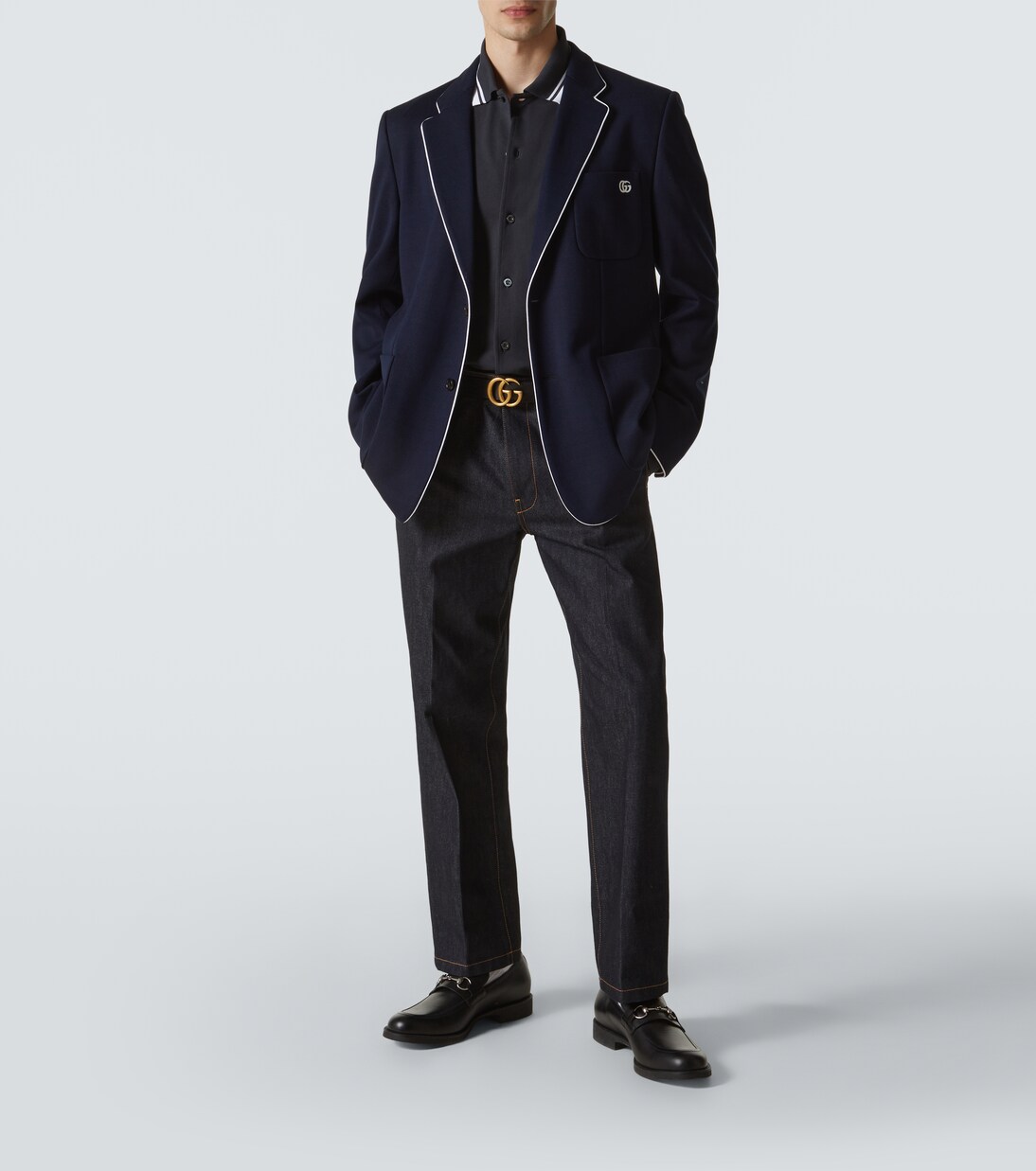 Blazer Double G aus Baumwoll-Jersey | Gucci