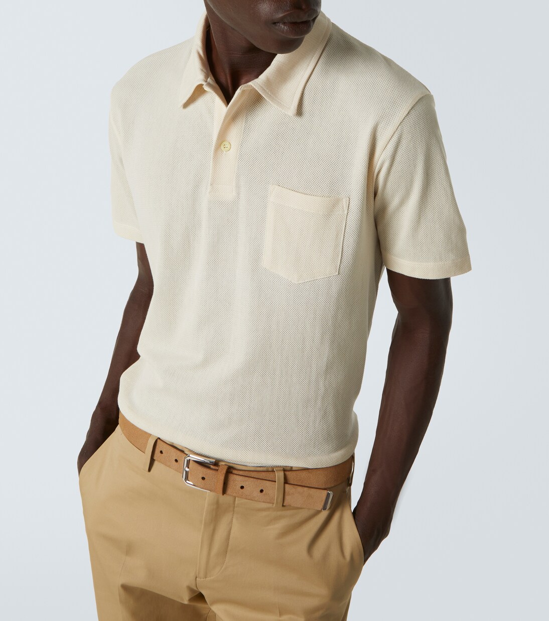 Riviera cotton polo shirt | Sunspel