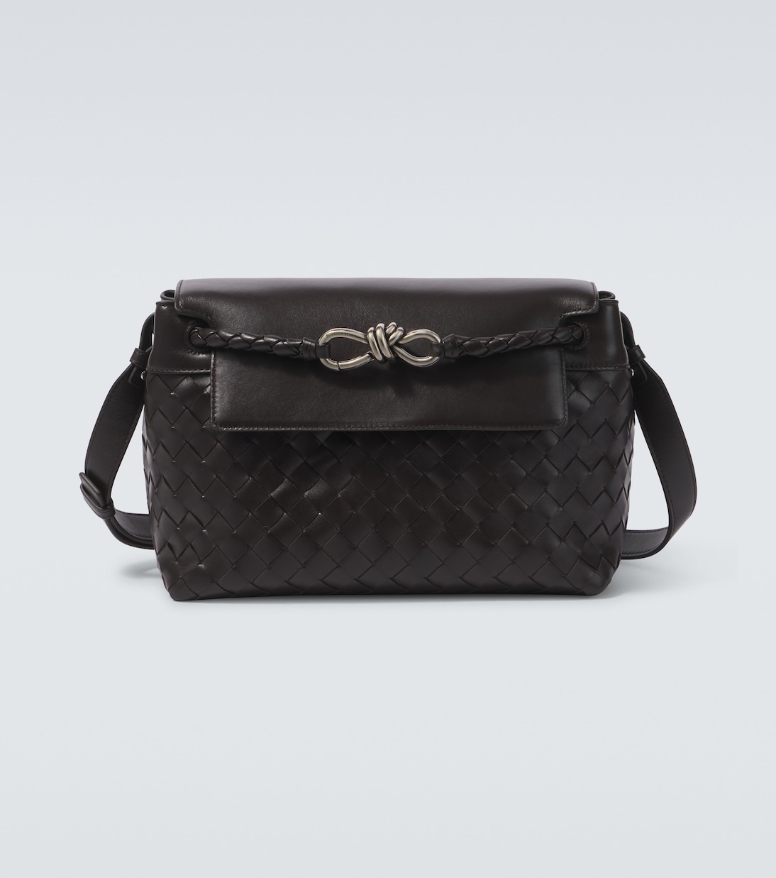 Andiamo Knot Small leather messenger bag | Bottega Veneta