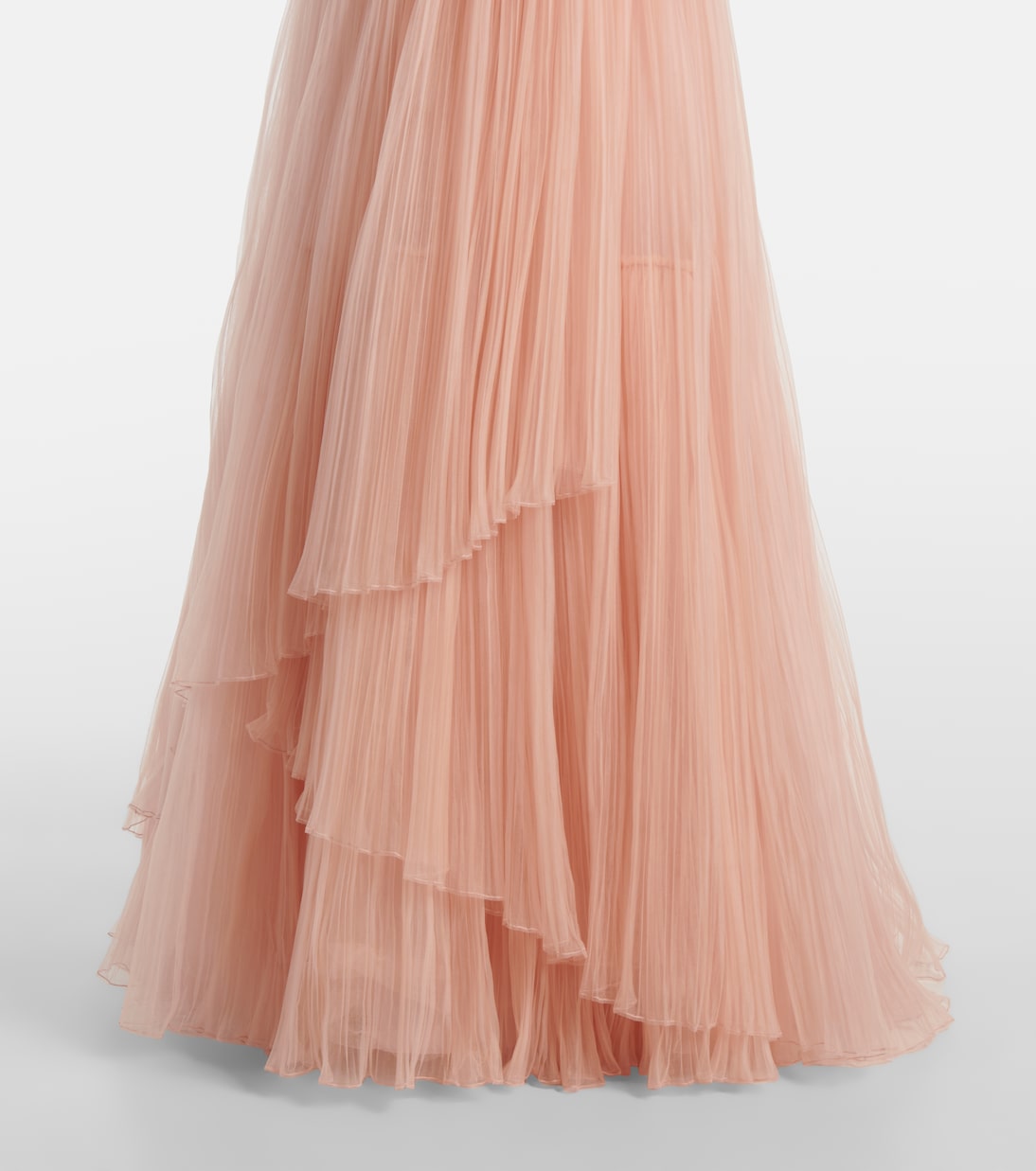 Marinel plissé tulle gown | Costarellos