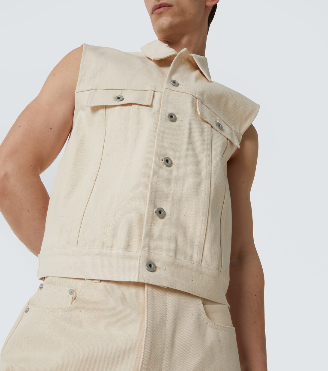 DRKSHDW denim vest | Rick Owens