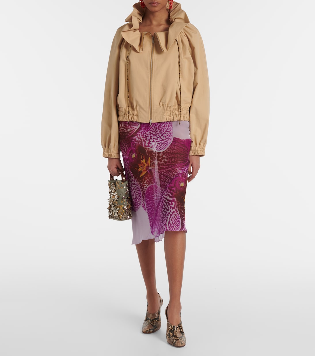 Cuñas de piel grabada | Dries Van Noten