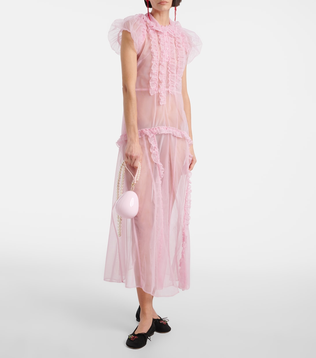 Bolso cruzado Egg Micro con piel | Simone Rocha