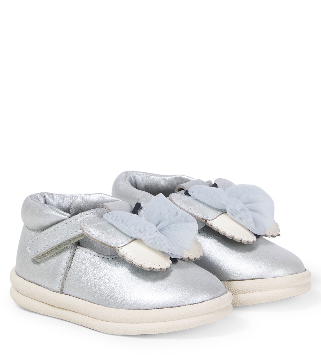 Baby Vlindy metallic leather sneakers | Donsje