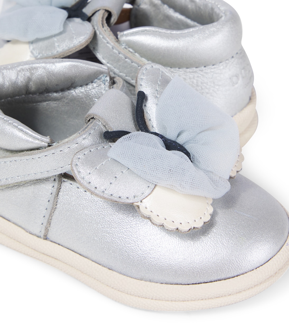 Baby Vlindy metallic leather sneakers | Donsje