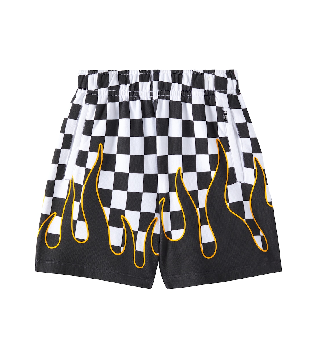 Amil checked cotton jersey Bermuda shorts | Molo