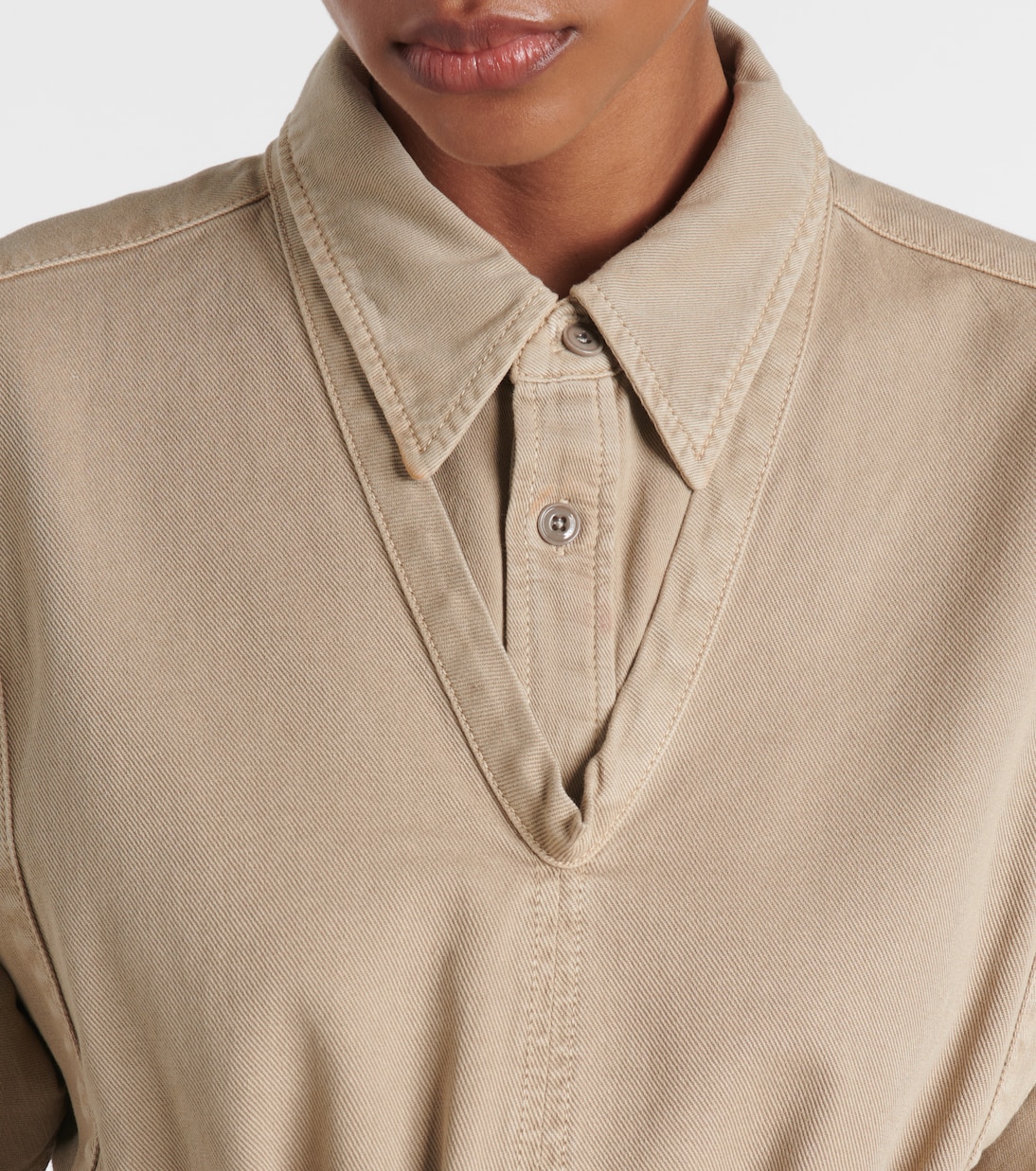 Pull sans manches en denim de coton | Lemaire