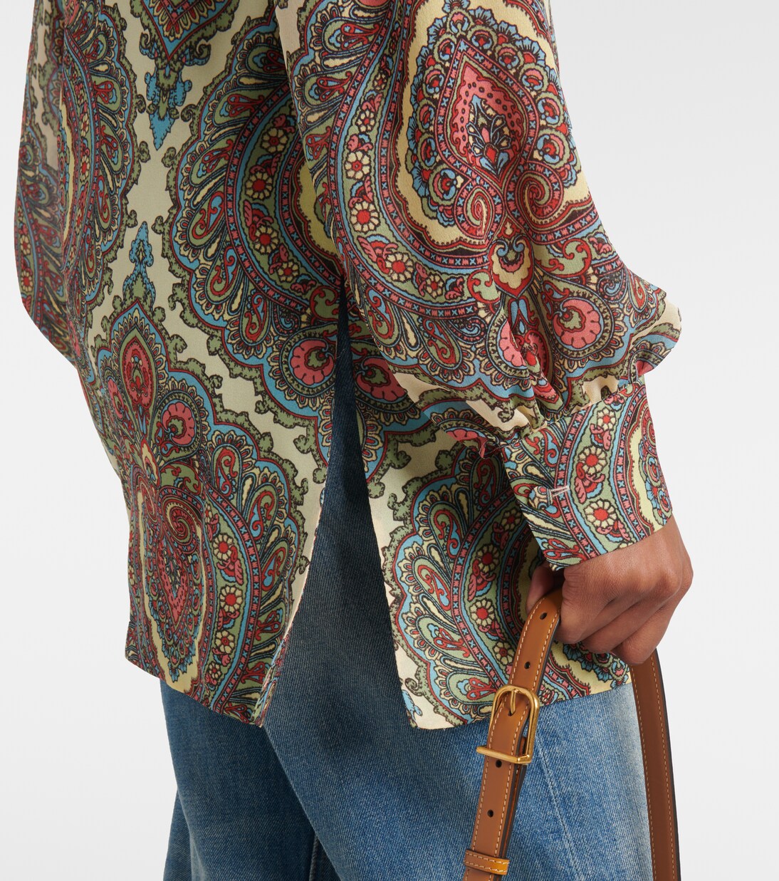 Bluse Voyage Imaginaire aus Seiden-Georgette | Valentino