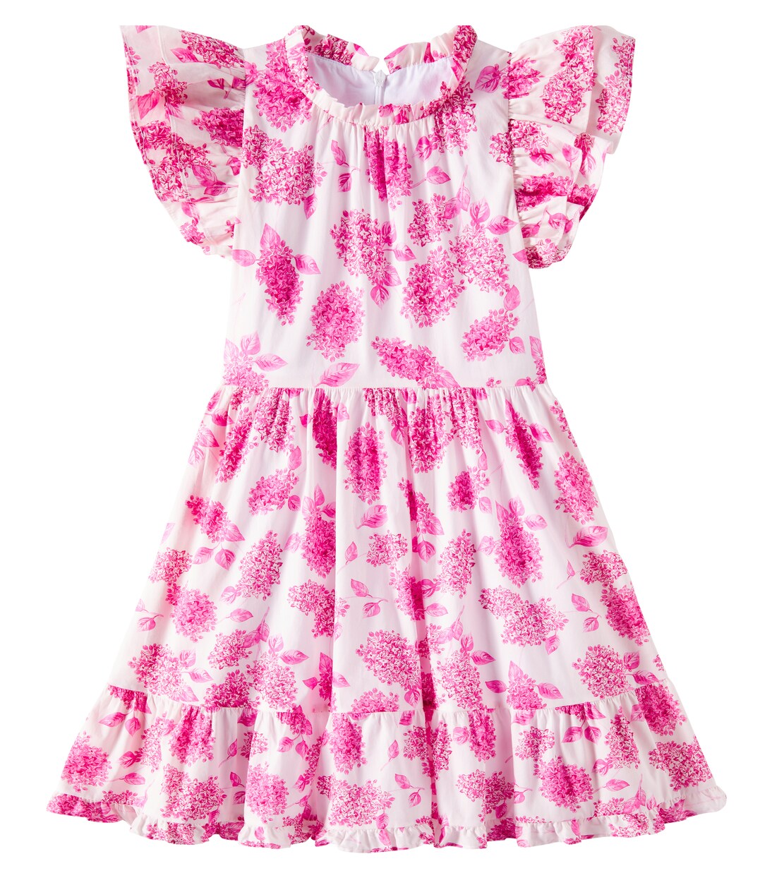 Floral ruffled cotton dress | Tartine et Chocolat