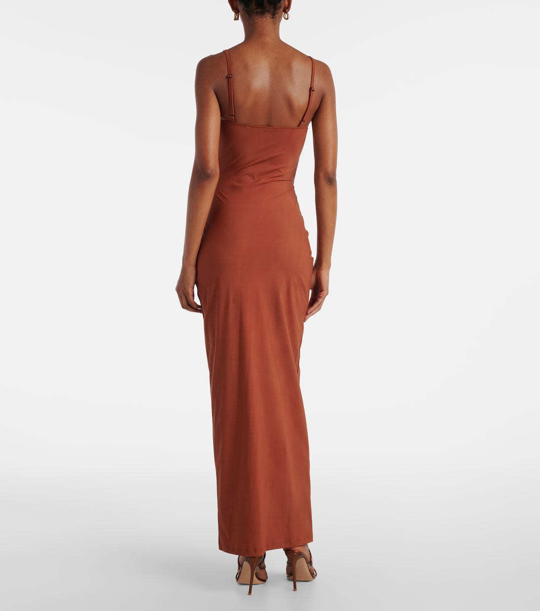 Abito lungo Pierced Orbit in jersey | Christopher Esber