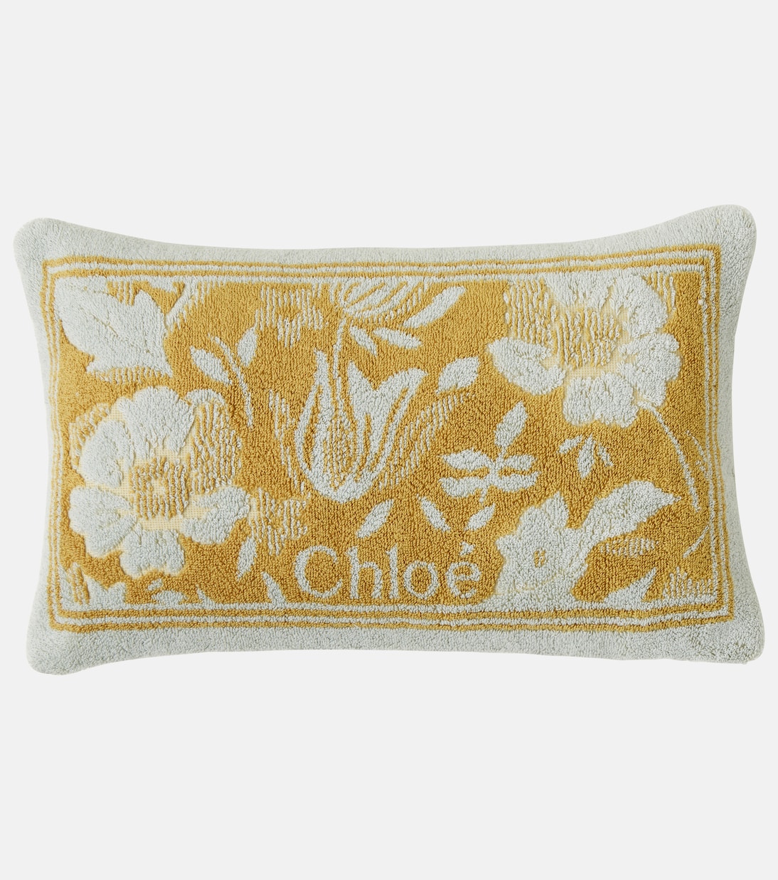 Chloé Plage floral cotton terry beach pillow | Chloé