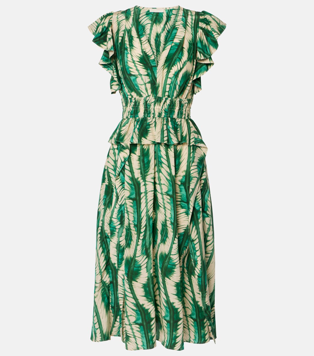 Abito midi Brielle in seta crêpe de chine | Ulla Johnson