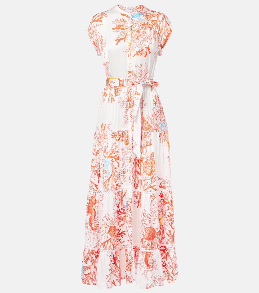 Bedrucktes Hemdblusenkleid | Poupette St Barth