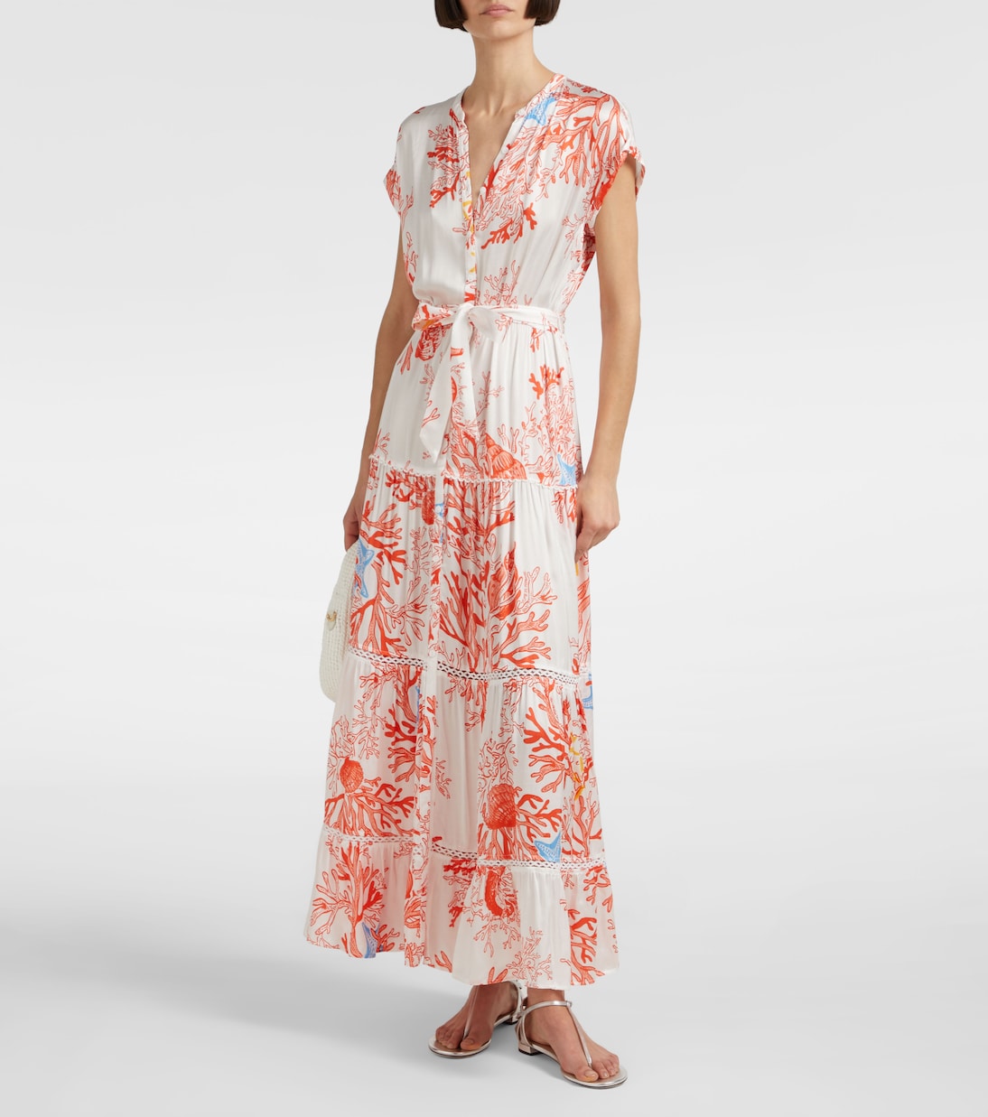 Bedrucktes Hemdblusenkleid | Poupette St Barth