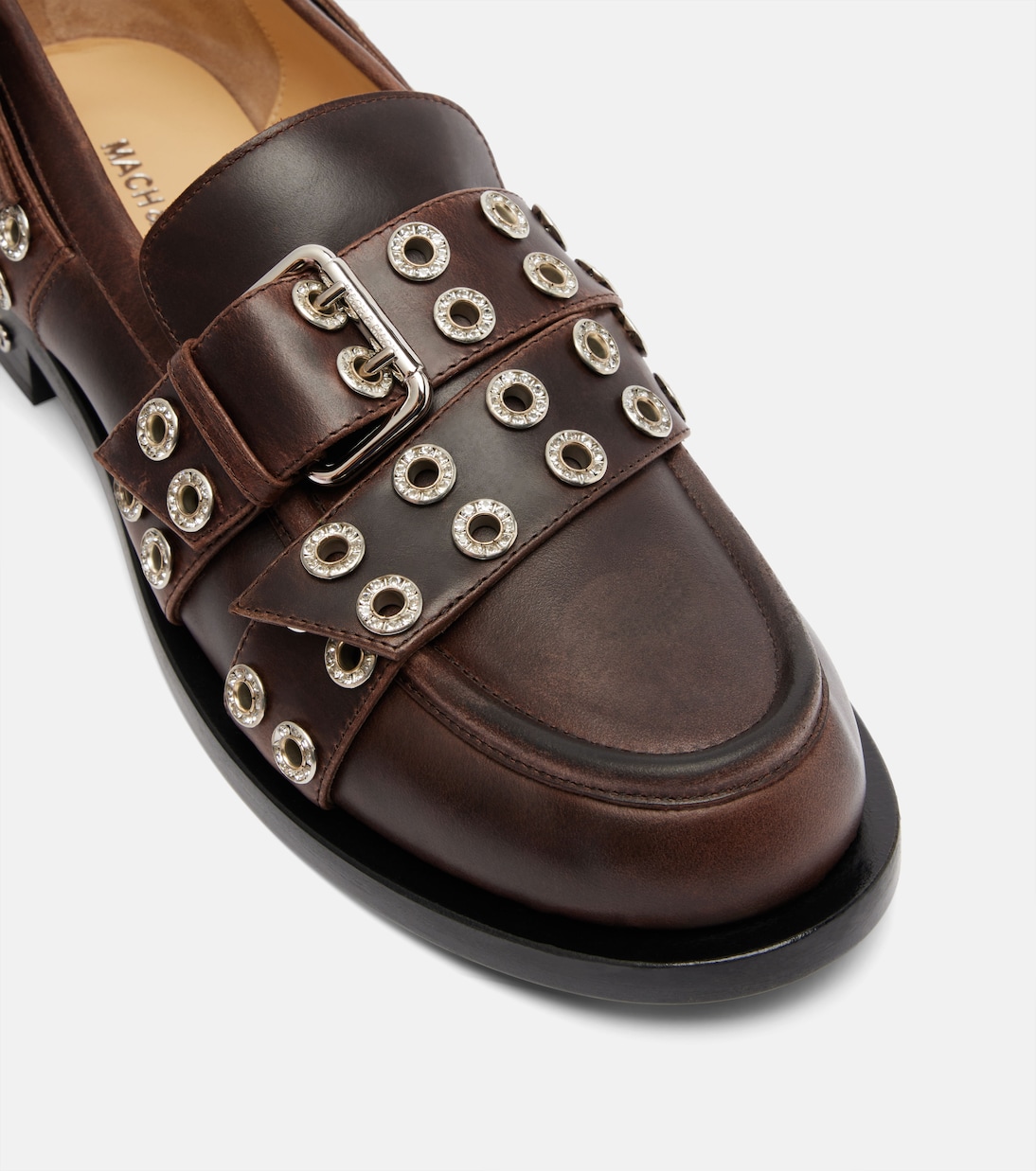 Buckle Belt leather loafers | Mach & Mach
