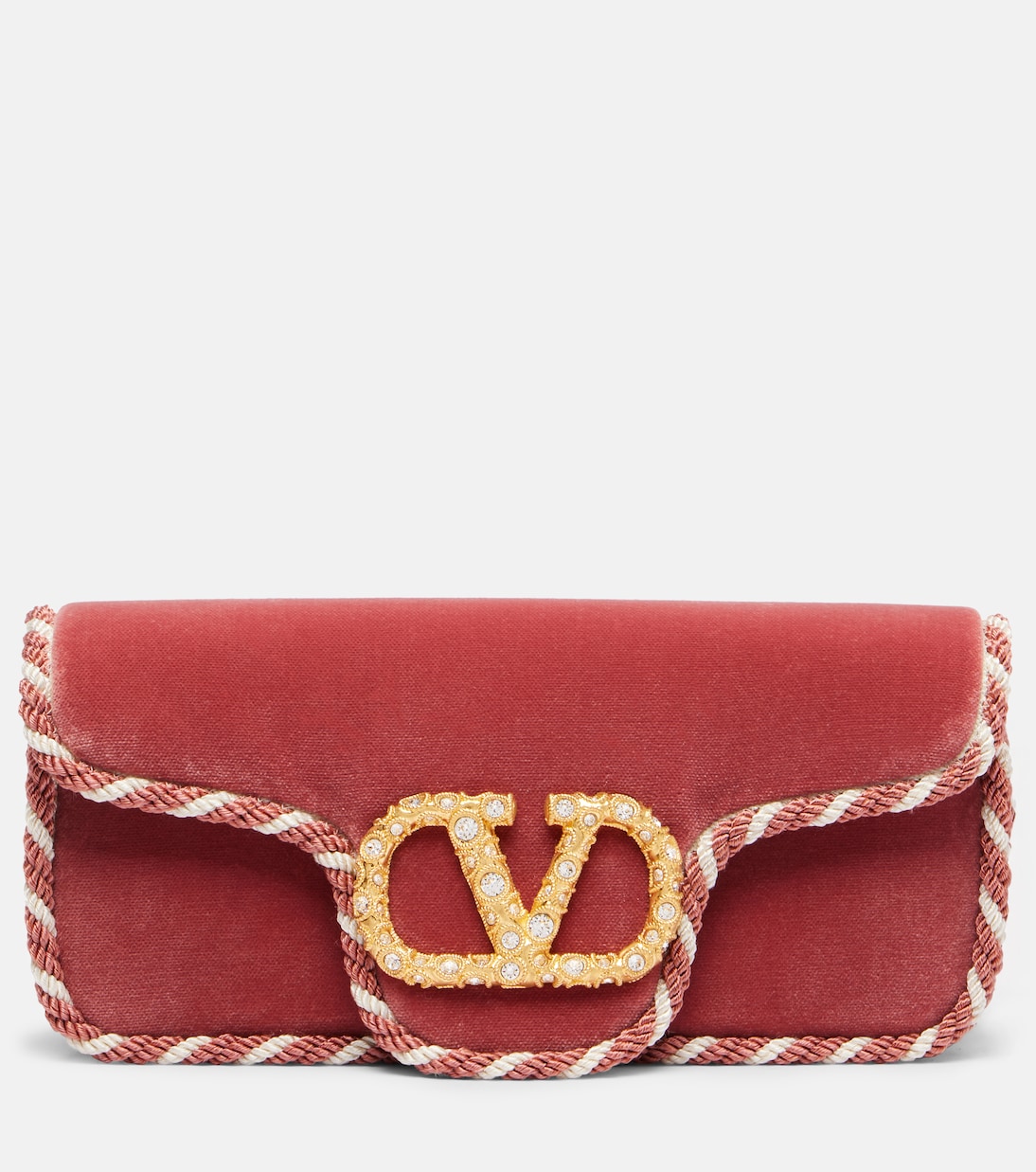Clutch Locò Mini in velluto | Valentino Garavani
