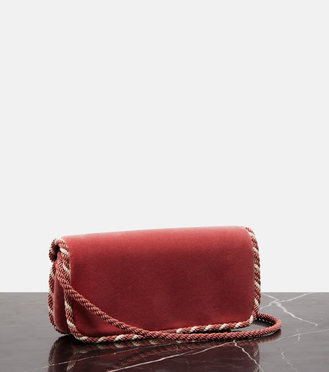 Clutch Locò Mini in velluto | Valentino Garavani