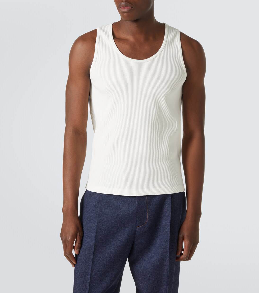 Cotton-blend jersey tank top | Bottega Veneta