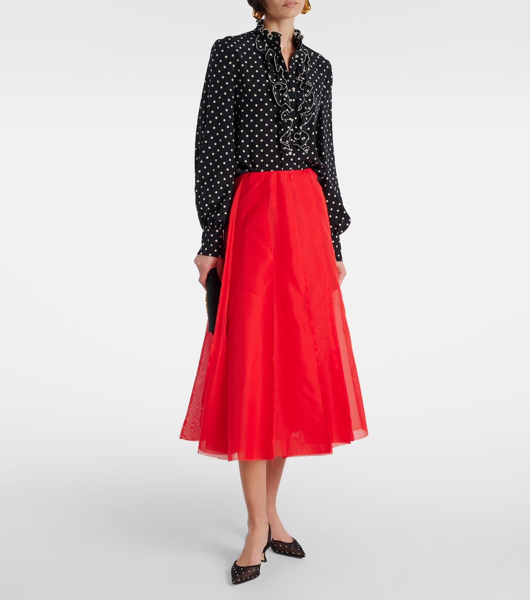 Salones destalonados Carolyne 50 a lunares | Manolo Blahnik