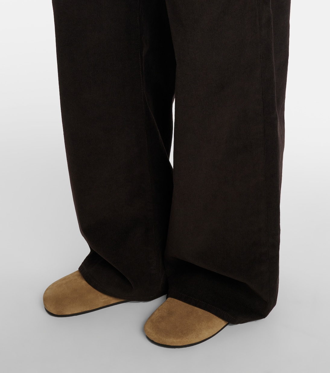 Pantalon droit Eglitta en velours côtelé de coton | The Row